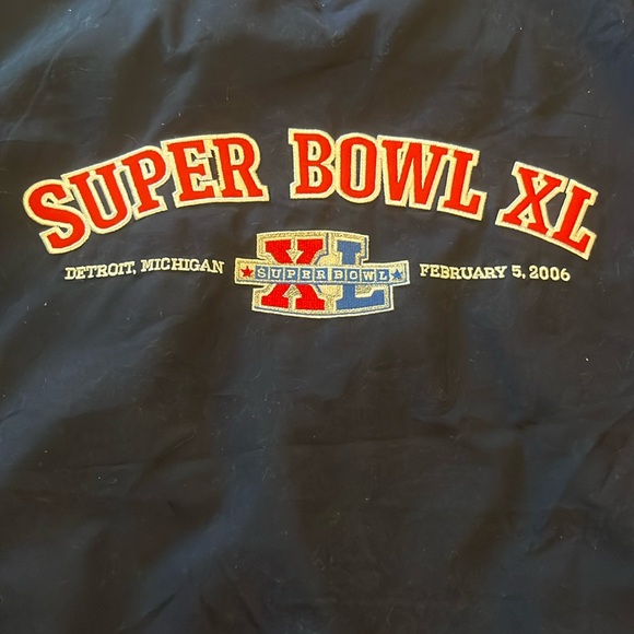 NFL Super Bowl XL (40) 2006 Large Pullover Windbreaker Jacket by Reebok - Picture 1 of 5